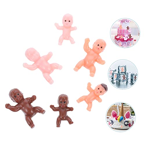 BESTOYARD 60 Stück Teiliges Mini Babyfiguren aus Robustem Kunststoff Farbecht und Wiederverwendbar als Tortendekoration für Shower Water Broke Partyspiele Vielseitig für Geburtstags und von BESTOYARD