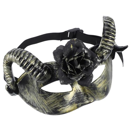 BESTOYARD Abnehmbare Ramshorn Blumendesign Gruselige Tier Cosplay Kostümrequisiten für Männer Frauen Maskeraden und Halloween Partys BESTOYARD Abnehmbare Ramshorn Blumendesign Gruselige Tier Cosplay Kostümrequisiten für Männer Frauen Maskeraden und Halloween Partys von BESTOYARD