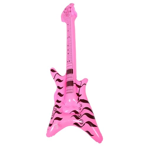 BESTOYARD Aufblasbare Gitarre für Jahre Mottopartys Flexibles Musikinstrument für Foto Requisite oder Leicht und Tragbar Pinkes Design BESTOYARD Aufblasbare Gitarre für Jahre Mottopartys Flexibles Musikinstrument für Foto Requisite oder Leicht und Tragbar Pinkes Design von BESTOYARD
