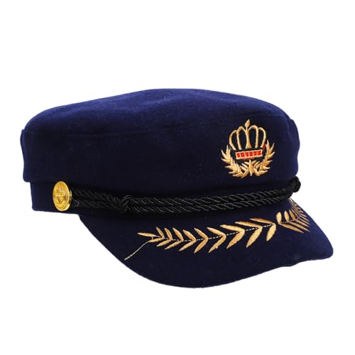 BESTOYARD Captain Hat Erwachsene Matrosenmütze Cosplay Hut Für Kostümpartys Verstellbare Kapitänsmütze Mit Eleganter Stickerei Für Halloween Karneval Und Bühnenauftritte BESTOYARD Captain Hat Erwachsene Matrosenmütze Cosplay Hut Für Kostümpartys Verstellbare Kapitänsmütze Mit Eleganter Stickerei Für Halloween Karneval Und Bühnenauftritte von BESTOYARD