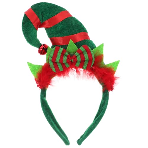 BESTOYARD Elf Hut Stirnband Weihnachten Hut Haarband für Weihnachten Kostüm Kostüme Zubehör von BESTOYARD