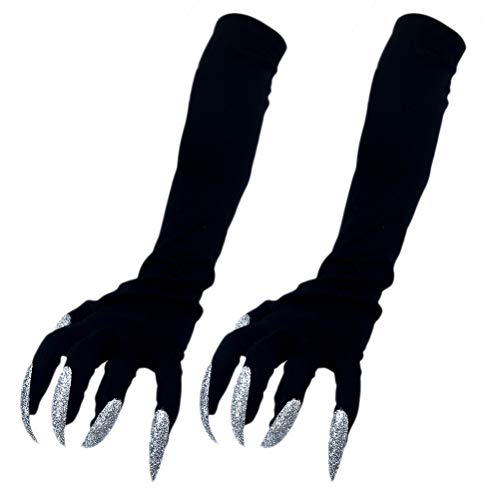 BESTOYARD Halloween Kostüm Handschuhe Lange Fingernägel schwarz Party Handschuhe 1 Paar BESTOYARD Halloween Kostüm Handschuhe Lange Fingernägel schwarz Party Handschuhe 1 Paar von BESTOYARD