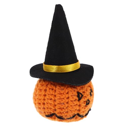 BESTOYARD Halloween Kürbis Puppe Mit Zauberhut Handgefertigte Häkelspielzeug-Dekoration Für Halloween-Partys Tischmittelpunkt Und Desktop-dekorationsartikel Süßes Für Sammler BESTOYARD Halloween Kürbis Puppe Mit Zauberhut Handgefertigte Häkelspielzeug-Dekoration Für Halloween-Partys Tischmittelpunkt Und Desktop-dekorationsartikel Süßes Für Sammler von BESTOYARD