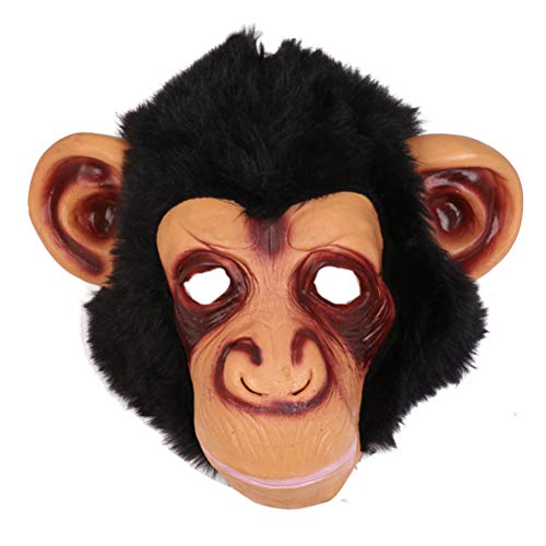 BESTOYARD Horror Monkey Face Mask Orang-Utan-Party Cosplay Scary lustige Maske für Halloween-Maskerade-Maske （Full Face） von BESTOYARD