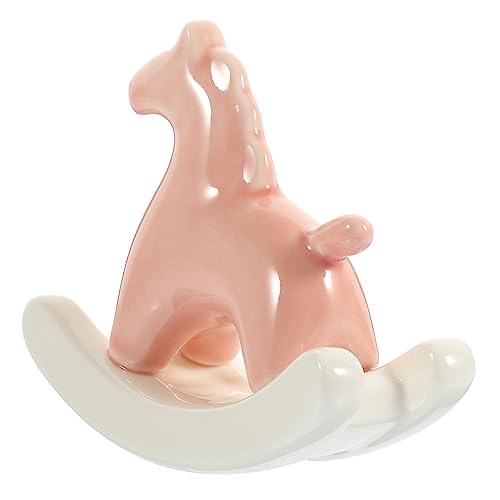BESTOYARD Keramisches Schaukelpferd Spielzeugpferde für Ornament Animal Figures wohnzimmerdeko Fun Toy Tierfiguren aus Keramik Bonsai-Tierstatue selber basteln Rosa BESTOYARD Keramisches Schaukelpferd Spielzeugpferde für Ornament Animal Figures wohnzimmerdeko Fun Toy Tierfiguren aus Keramik Bonsai-Tierstatue selber basteln Rosa von BESTOYARD