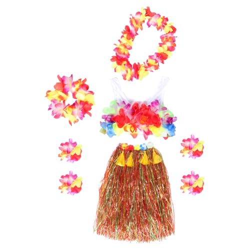 BESTYASH 1satz Bunten Grasröcken Für Erwachsene Hawaii-kostüm Mit Halskette Girlande Und Armband Für Luau-partys Tropische Stranddekorationen Und Tanzaufführungen BESTYASH 1satz Bunten Grasröcken Für Erwachsene Hawaii-kostüm Mit Halskette Girlande Und Armband Für Luau-partys Tropische Stranddekorationen Und Tanzaufführungen von BESTYASH