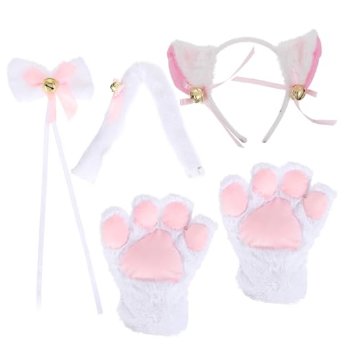 BESTYASH 1 Satz Cat Ears Headband Teiliges Cosplay Kostüm mit Katzenohren und Fliege für Karneval Fasching und Halloween für Kostümpartys und Rollenspiele BESTYASH 1 Satz Cat Ears Headband Teiliges Cosplay Kostüm mit Katzenohren und Fliege für Karneval Fasching und Halloween für Kostümpartys und Rollenspiele von BESTYASH