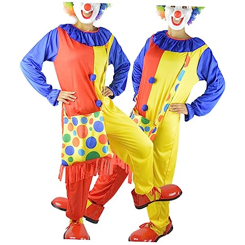 BESTYASH Clown Halloween Outfit Karneval Anzug Leistung Kostüm Tasche Cosplay Kostüm Erwachsene Anzug BESTYASH Clown Halloween Outfit Karneval Anzug Leistung Kostüm Tasche Cosplay Kostüm Erwachsene Anzug von BESTYASH