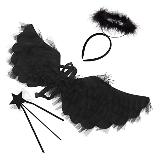BESTYASH 1 Satz Engelsflügel-set Engelsflügel Zum Verkleiden Engelsflügel Für Eine Schicke Party Engelskostüme Für Frauen Engelsflügel Für Party Engelsflügel Für Cosplay Gittergewebe Black BESTYASH 1 Satz Engelsflügel-set Engelsflügel Zum Verkleiden Engelsflügel Für Eine Schicke Party Engelskostüme Für Frauen Engelsflügel Für Party Engelsflügel Für Cosplay Gittergewebe Black von BESTYASH