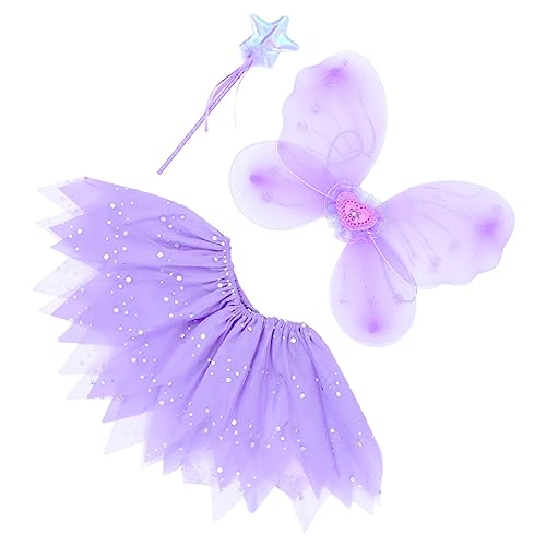 BESTYASH 1 Satz Feenkleid für flauschiger Tüllrock Flügel halloweenkostüme für halloween kleider für Dekorationen für Tanzpartys Performance-Anzug für Stahldraht BESTYASH 1 Satz Feenkleid für flauschiger Tüllrock Flügel halloweenkostüme für halloween kleider für Dekorationen für Tanzpartys Performance-Anzug für Stahldraht von BESTYASH