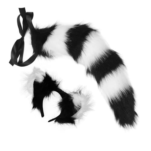 BESTYASH 1 Satz Fuchsohren Fuchsschwanz Anzug Cosplay Kostüm Halloween Stirnband Füchse Groß Kind Kleid Künstliche Schwanzdekoration Requisite Tierschwanz Für Party Für Leistung Plüsch BESTYASH 1 Satz Fuchsohren Fuchsschwanz Anzug Cosplay Kostüm Halloween Stirnband Füchse Groß Kind Kleid Künstliche Schwanzdekoration Requisite Tierschwanz Für Party Für Leistung Plüsch von BESTYASH