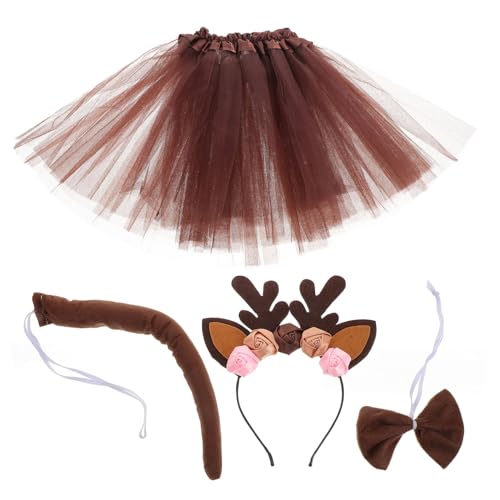 BESTYASH 1satz Reh-haarreif Tutu-rock Und Schwänzchen Festliche Kostümaccessoires Für Weihnachten Partys Und Auftritte Charmante Mädchen-tutu-kleidung Mit Niedlichem Design BESTYASH 1satz Reh-haarreif Tutu-rock Und Schwänzchen Festliche Kostümaccessoires Für Weihnachten Partys Und Auftritte Charmante Mädchen-tutu-kleidung Mit Niedlichem Design von BESTYASH