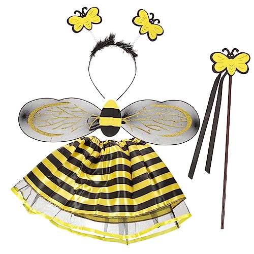 BESTYASH 1 Satz Kinderkostüm kinderkleider kinderkleidung trachtenstutzen haarclips dekoration party Kinderanzug Bienenrequisite verkleiden Bienen-Cosplay-Flügel zarte Kleidung Stoff BESTYASH 1 Satz Kinderkostüm kinderkleider kinderkleidung trachtenstutzen haarclips dekoration party Kinderanzug Bienenrequisite verkleiden Bienen-Cosplay-Flügel zarte Kleidung Stoff von BESTYASH