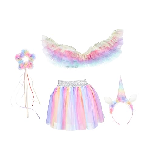 BESTYASH 1 Satz Kostüm Set für Mädchen Farbige Flügel und Rock für Karneval Halloween und Festlichkeiten mit Hautfreundlichem Material und Bezauberndem Design BESTYASH 1 Satz Kostüm Set für Mädchen Farbige Flügel und Rock für Karneval Halloween und Festlichkeiten mit Hautfreundlichem Material und Bezauberndem Design von BESTYASH