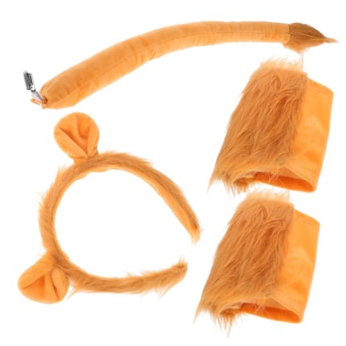 BESTYASH 1 Satz Löwen-stirnband-set Party Löwen-tierkostüm Attraktives Tierkostüm Bausatz Löwen Kostüm Stirnband Für Löwenkostüm Löwenschwanz Kostüm Die Erste Stoff Orange BESTYASH 1 Satz Löwen-stirnband-set Party Löwen-tierkostüm Attraktives Tierkostüm Bausatz Löwen Kostüm Stirnband Für Löwenkostüm Löwenschwanz Kostüm Die Erste Stoff Orange von BESTYASH