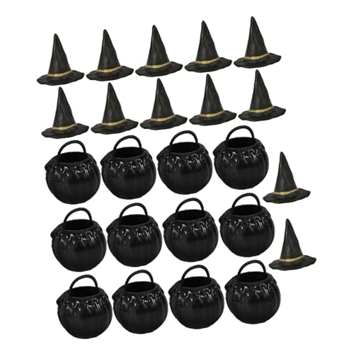 BESTYASH 1 Satz Miniatur Witch Hüte und Cauldron Teiliges Halloween Dekorationsset für Puppenhäuser und Partys für Kreative DIY Projekte und Festliche Anlässe BESTYASH 1 Satz Miniatur Witch Hüte und Cauldron Teiliges Halloween Dekorationsset für Puppenhäuser und Partys für Kreative DIY Projekte und Festliche Anlässe von BESTYASH