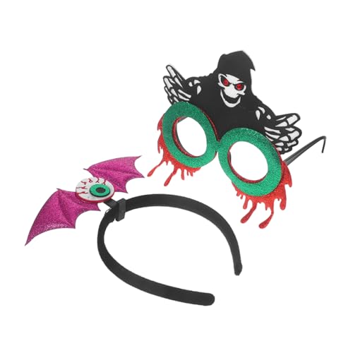 BESTYASH 1 Satz Party Haarband Halloween-Cosplay-Zubehör Halloween-Partygeschenke Halloween-Brille Halloween-Party-Haarband neuartige Brillen Cosplay-Haarreifen das Haustier von BESTYASH