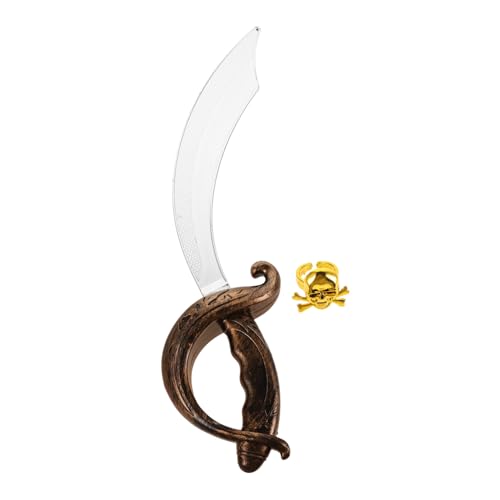 BESTYASH 1 Satz Piraten-spielset Stämme Spielzeugschwert Fechtschwert-Requisite Schwerter Piratenschwert Aus Kunststoff Piraten-Accessoires Für Damen Plastik Dark Brown BESTYASH 1 Satz Piraten-spielset Stämme Spielzeugschwert Fechtschwert-Requisite Schwerter Piratenschwert Aus Kunststoff Piraten-Accessoires Für Damen Plastik Dark Brown von BESTYASH