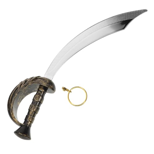 BESTYASH 1 Satz Piratenmesserspielzeug Piraten-Geburtstagsparty-Dekorationen Piratenparty Hobbit Cosplay Requisite Piratenschwerter-Requisite Cosplay- Ring Piratenhut Plastik BESTYASH 1 Satz Piratenmesserspielzeug Piraten-Geburtstagsparty-Dekorationen Piratenparty Hobbit Cosplay Requisite Piratenschwerter-Requisite Cosplay- Ring Piratenhut Plastik von BESTYASH