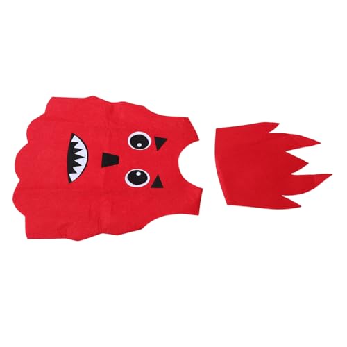 BESTYASH 1 Satz Rollenspiel Kostüme Flammenmonster Outfit mit Hut für Aufführungen Halloween und Fotoshootings Vielseitige Verkleidung für Jungen und Mädchen von BESTYASH