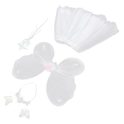 BESTYASH 1 Satz Schmetterlingsflügel vierteiliges Set Fuchs Quaste funkelnd Neon halloweenkostüme für halloween kleider für Cosplay -Kostüm Kostümset für Strümpfe Weiß BESTYASH 1 Satz Schmetterlingsflügel vierteiliges Set Fuchs Quaste funkelnd Neon halloweenkostüme für halloween kleider für Cosplay -Kostüm Kostümset für Strümpfe Weiß von BESTYASH