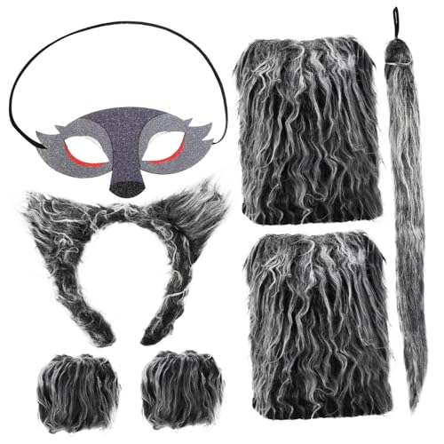 BESTYASH 1 Satz Wolfsohren Gesetzt Kostüm Bausatz Ratte Pelzige Pfoten Kuhohren Kostüm Lamm Bausätze Reh Haube Fuchsohren Kostüm Kostümsets Werwolf Heiser Hund Geweih Garn BESTYASH 1 Satz Wolfsohren Gesetzt Kostüm Bausatz Ratte Pelzige Pfoten Kuhohren Kostüm Lamm Bausätze Reh Haube Fuchsohren Kostüm Kostümsets Werwolf Heiser Hund Geweih Garn von BESTYASH