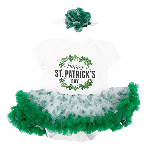 BESTYASH 1 Satz -stramplerkleid St Patricks Day Outfits Tutu-rock Aus Kleinkind St. Patricks Day Mädchen Body Fuchs Kinderanzug Halloween-kostüme Für Baumwolle von BESTYASH