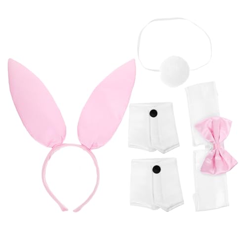 BESTYASH 1 Set Bunny Cosplay Kit Bunny Ohr Stirnband Bowtie Kragen Festival Kopfschmuck Kragen Cosplay Requisiten BESTYASH 1 Set Bunny Cosplay Kit Bunny Ohr Stirnband Bowtie Kragen Festival Kopfschmuck Kragen Cosplay Requisiten von BESTYASH