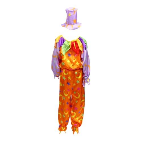 BESTYASH 1 Set Clownanzug Clown Halloween Zirkuskostüm Clownschuhe Maske Clownkleidung Hut Aufblasbarer Clown Für Bekleidung Kleidung Für Halloween Partys Kleidung Aus von BESTYASH