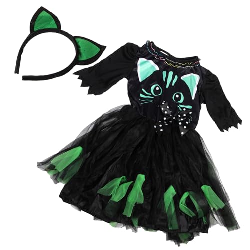 BESTYASH Halloween-katzenkleid Kinder-mädchen Katzenkostüm-set Für Maskerade Festival Cosplay Party M BESTYASH Halloween-katzenkleid Kinder-mädchen Katzenkostüm-set Für Maskerade Festival Cosplay Party M von BESTYASH