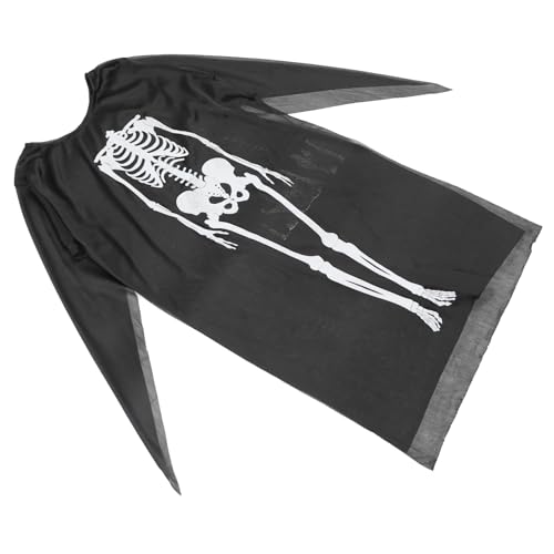BESTYASH 1 Stück Halloweenkostüm Maske Kind Halloween-Skelett-Kostüm Dinosaurier Geist halloween perücke perücken für halloween faschingkostüme Skelett Kostüm Halloween-Mantel Stoff Black BESTYASH 1 Stück Halloweenkostüm Maske Kind Halloween-Skelett-Kostüm Dinosaurier Geist halloween perücke perücken für halloween faschingkostüme Skelett Kostüm Halloween-Mantel Stoff Black von BESTYASH