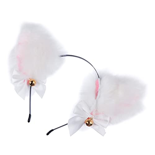BESTYASH 1 Stück Katzenohren Haarreif mit Glöckchen und Schleife Cosplay Kostüm Accessoire für Karneval Halloween und Themenpartys Weich und Bequem BESTYASH 1 Stück Katzenohren Haarreif mit Glöckchen und Schleife Cosplay Kostüm Accessoire für Karneval Halloween und Themenpartys Weich und Bequem von BESTYASH