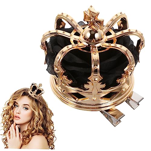 BESTYASH 1 Stück Krone Haarnadel Krönungstag Kopfschmuck Krone Halloween Haarschmuck Krönungskronen Erwachsene Geburtstagskrone Erwachsene Mädchen Schwarz Kunststoff BESTYASH 1 Stück Krone Haarnadel Krönungstag Kopfschmuck Krone Halloween Haarschmuck Krönungskronen Erwachsene Geburtstagskrone Erwachsene Mädchen Schwarz Kunststoff von BESTYASH