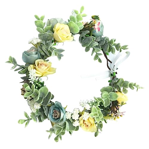 BESTYASH 1 Stück Künstliches Rosenkranz Haarband für Braut und Partys Leichtes Blumenhaarband für Hochzeiten Karneval und Fotoshootings Gelb für Erwachsene BESTYASH 1 Stück Künstliches Rosenkranz Haarband für Braut und Partys Leichtes Blumenhaarband für Hochzeiten Karneval und Fotoshootings Gelb für Erwachsene von BESTYASH