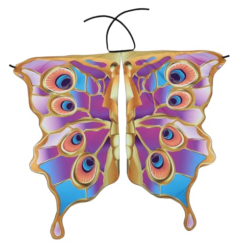 BESTYASH 1 Stück Umhang für Halloween Costume Halloween Kleidung Children's Party Accessory kindermasken mask Kostüm Schmetterling Party-Requisite Cosplay-Partyumhang Polyester von BESTYASH