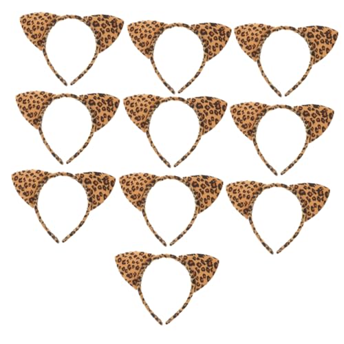 BESTYASH 10 Stück Leoparden Katzenohren Haarreif Teiliges Hochwertiges Stirnband aus Festem für Halloween und Kostümpartys Modisches Accessoire für Cosplay und Tägliche Nutzung BESTYASH 10 Stück Leoparden Katzenohren Haarreif Teiliges Hochwertiges Stirnband aus Festem für Halloween und Kostümpartys Modisches Accessoire für Cosplay und Tägliche Nutzung von BESTYASH