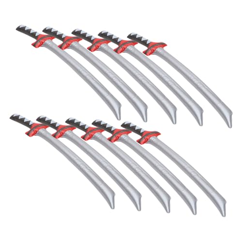 BESTYASH 10 Stück Teiliges Aufblasbare Piratenschwerter PVC für Piratenzubehör Kindergeburtstag Kostüm Accessoire Robust Langlebig Sicher für Rollenspiele BESTYASH 10 Stück Teiliges Aufblasbare Piratenschwerter PVC für Piratenzubehör Kindergeburtstag Kostüm Accessoire Robust Langlebig Sicher für Rollenspiele von BESTYASH