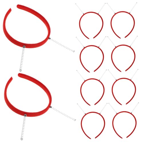 BESTYASH 10 Stück Teiliges DIY Haarband Set mit Federn Rote Haarreifen Langlebig und Komfortabel Verstellbar Space Theme Kostümzubehör für Frauen Party und Halloween BESTYASH 10 Stück Teiliges DIY Haarband Set mit Federn Rote Haarreifen Langlebig und Komfortabel Verstellbar Space Theme Kostümzubehör für Frauen Party und Halloween von BESTYASH