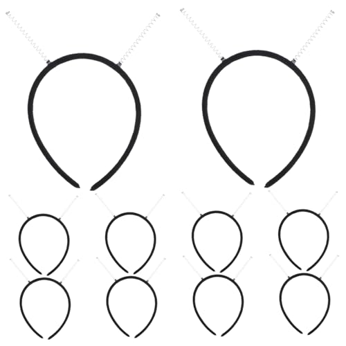 BESTYASH 10 Stück Teiliges DIY Stirnband Set mit Federnden Antennen Strapazierfähige Bequeme Haarreifen für Frauen Kreative Party Accessoires für Halloween und Kostümpartys von BESTYASH