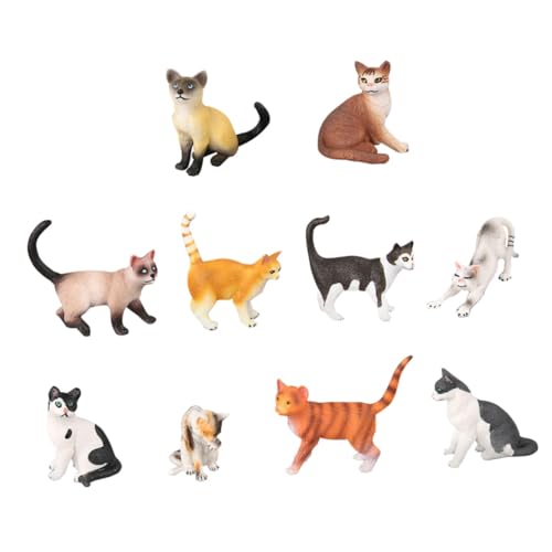 BESTYASH 10 Stück Teiliges Realistische Katzenfiguren Kindgerechte Tierfiguren Deko für Wohnräume und Partys Leichtes Sicheres Modellspielzeug für Fotos und Kinderzimmergestaltung BESTYASH 10 Stück Teiliges Realistische Katzenfiguren Kindgerechte Tierfiguren Deko für Wohnräume und Partys Leichtes Sicheres Modellspielzeug für Fotos und Kinderzimmergestaltung von BESTYASH