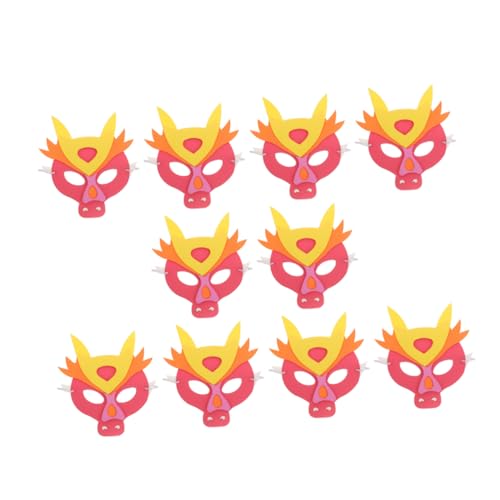 BESTYASH 10St Kindermaske zum Jahr des Drachen halloween maske halloween-maske Feiertagspartydekoration Cosplay Gesichtsbedeckung Requisiten für Tiermasken Cosplay-Maske für Kinder bilden von BESTYASH