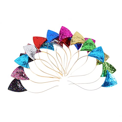 BESTYASH 10Stücke Katzenohren Haarreifen Glitzer Stirnbänder für Party Zubehör für Geburtstagsfeiern Festivals und Halloween Kostüme BESTYASH 10Stücke Katzenohren Haarreifen Glitzer Stirnbänder für Party Zubehör für Geburtstagsfeiern Festivals und Halloween Kostüme von BESTYASH