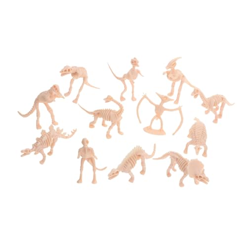 BESTYASH 12 Stück Teiliges Dinosaurier Skelett Modell aus Robustem Kunststoff Detailgetreue Nachbildung der Knochen für Interaktives und Pädagogische Dekoration für Kindergeburtstag und von BESTYASH