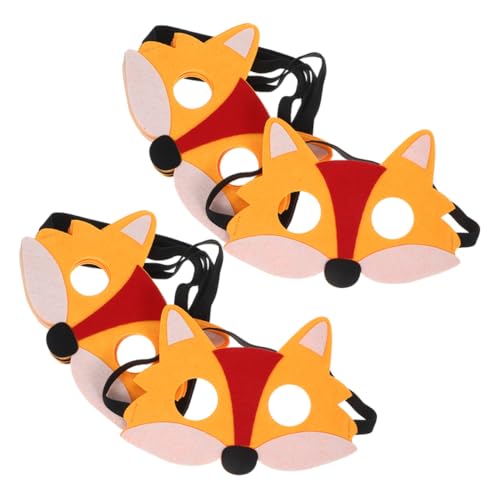 BESTYASH 12 Stück Teiliges Fuchs Filz Halbgesichtsmaske für Erwachsene und Atmungsaktive Tierkostüm Maske mit Elastischem Band für Halloween Cosplay Maskenball und Themenpartys BESTYASH 12 Stück Teiliges Fuchs Filz Halbgesichtsmaske für Erwachsene und Atmungsaktive Tierkostüm Maske mit Elastischem Band für Halloween Cosplay Maskenball und Themenpartys von BESTYASH