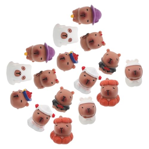 BESTYASH 16stücke Halloween Tier Miniatur Kunstharz Figuren Kreative Kleine Tierfiguren Für Home Party Dekoration Feengarten-Ornamente Miniatur-gartendekorationen von BESTYASH