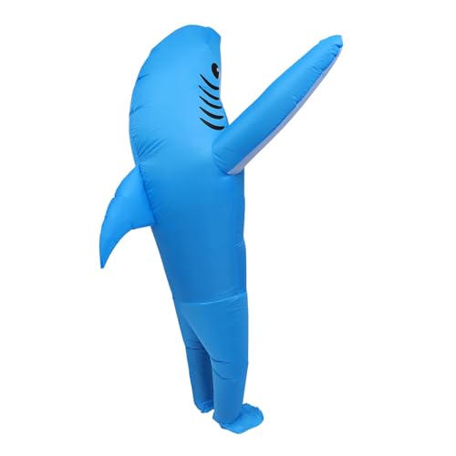 BESTYASH 1pc Dinosaurier Kostüm Aufblasbare Kleidung Zubehör Große Shark Erwachsene Leistung Outfit BESTYASH 1pc Dinosaurier Kostüm Aufblasbare Kleidung Zubehör Große Shark Erwachsene Leistung Outfit von BESTYASH