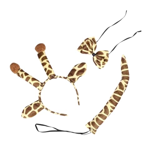 BESTYASH 1Satz Giraffen Kostümset für Teiliges Set mit Stirnband Fliege und für Kostümspiele Fasching Halloween und Geburtstagsfeiern BESTYASH 1Satz Giraffen Kostümset für Teiliges Set mit Stirnband Fliege und für Kostümspiele Fasching Halloween und Geburtstagsfeiern von BESTYASH