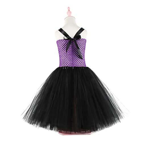BESTYASH 1Stück Hexenkostüm Für Halloween Cosplay Kleidung Mit Tüllrock Für Karneval Fasching Halloween Partys Festliche Verkleidung von BESTYASH