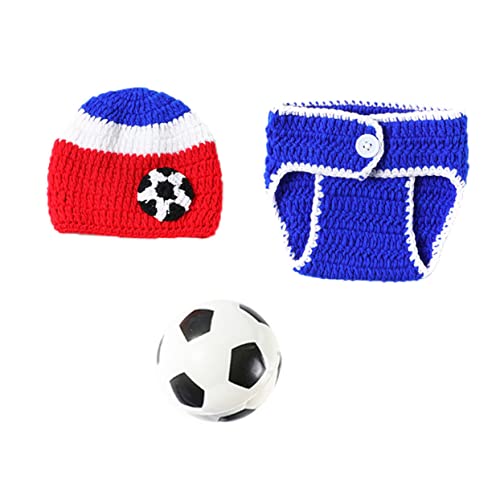 BESTYASH 1satz Fußball Kostüm Mit Hut Und Shorts Für Neugeborene Handgestricktes Fotografie-outfit Für Babyshootings Zur Babyparty BESTYASH 1satz Fußball Kostüm Mit Hut Und Shorts Für Neugeborene Handgestricktes Fotografie-outfit Für Babyshootings Zur Babyparty von BESTYASH