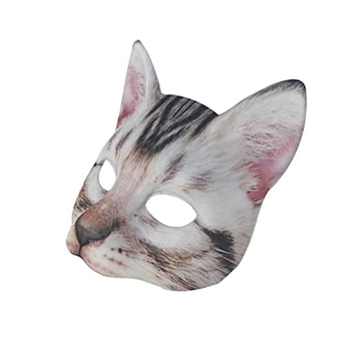 BESTYASH 1stk Halloween-maske Strass-katzenmaske Halloween-cosplay-maske Halloween-tiermasken Katzenkleid Maskerademasken Katzenfrau Maskentier Katze Maulkorb Cosplay-tiermasken Blue von BESTYASH